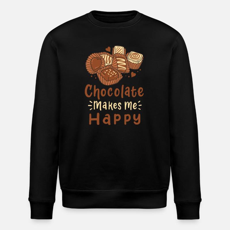 Pralinés au chocolat - Sweat bio ROLLER Stanley/Stella Unisexe - noir
