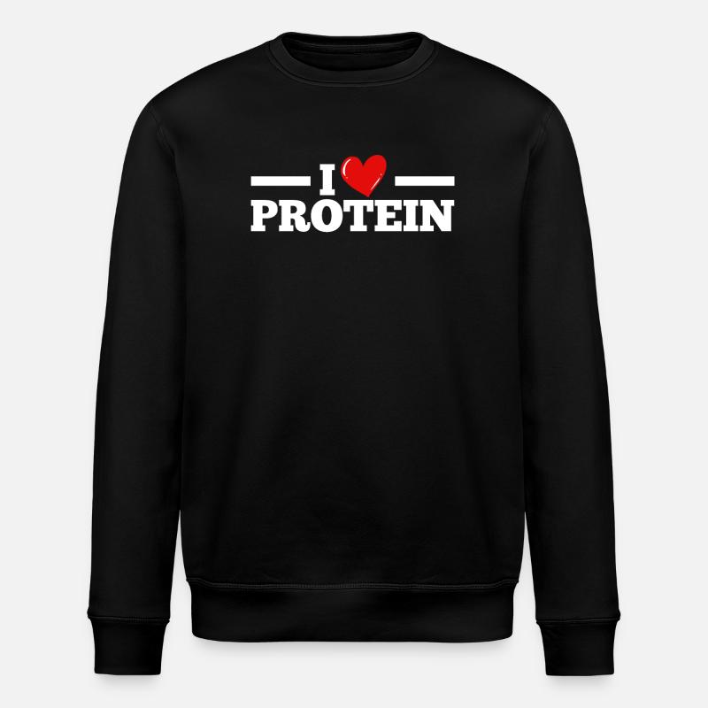protein - Stanley/Stella ROLLER Unisex Organic Sweatshirt - black