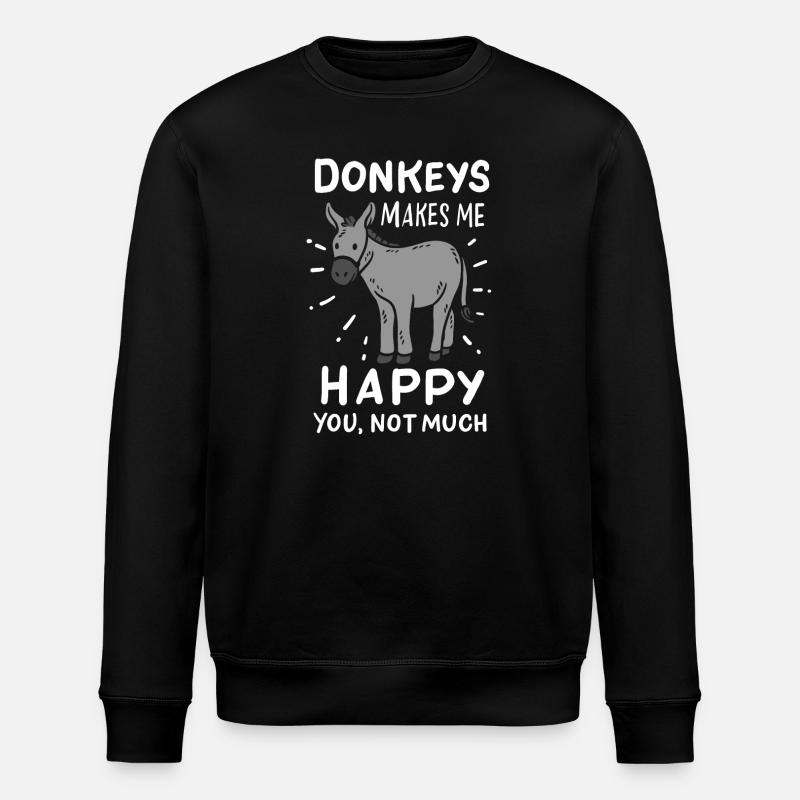 Esel Maultier - Stanley/Stella Unisex Bio-Sweatshirt ROLLER - Schwarz