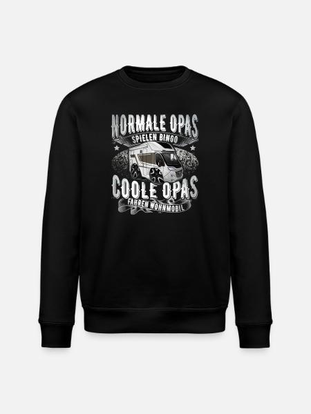 Camping Campen Opa - Stanley/Stella Unisex Bio-Sweatshirt ROLLER - Schwarz