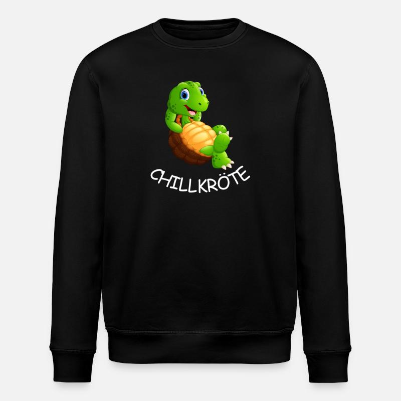 Turtle Chill : Drôle d’animal comique - Sweat bio ROLLER Stanley/Stella Unisexe - noir