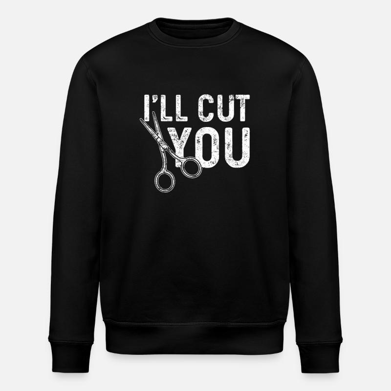 Coiffeur Coiffeurs Ciseaux - Sweat bio ROLLER Stanley/Stella Unisexe - noir