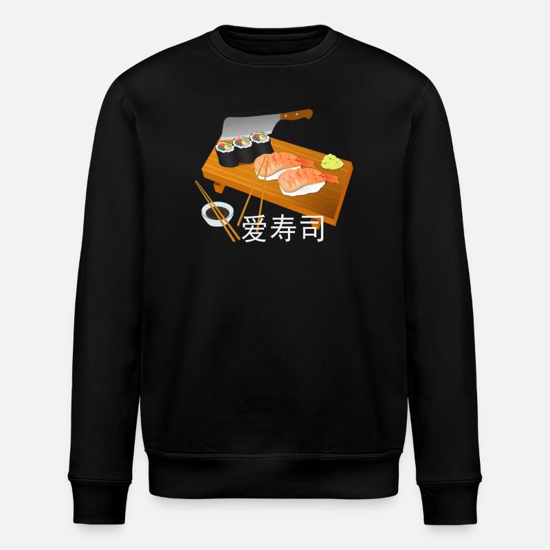 J'aime les sushis - Sweat bio ROLLER Stanley/Stella Unisexe - noir