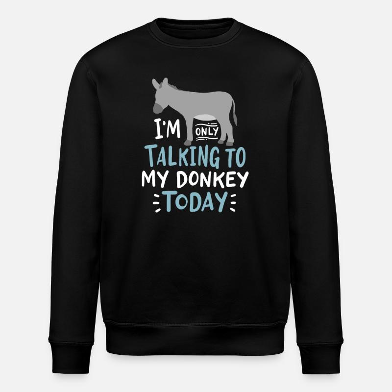 Esel - Stanley/Stella Unisex Bio-Sweatshirt ROLLER - Schwarz