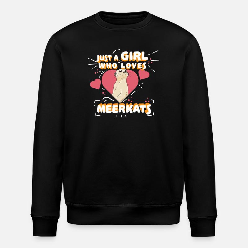 Erdmännchen - Stanley/Stella Unisex Bio-Sweatshirt ROLLER - Schwarz