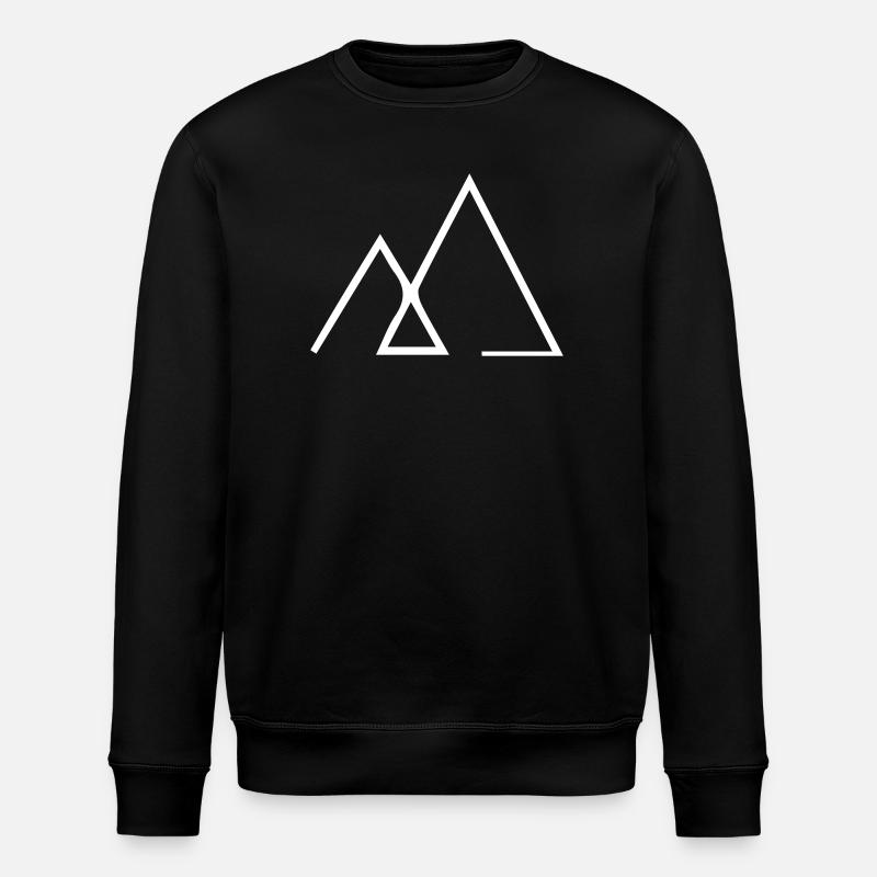 Symbol logo mountain - Stanley/Stella ROLLER Unisex Organic Sweatshirt - black