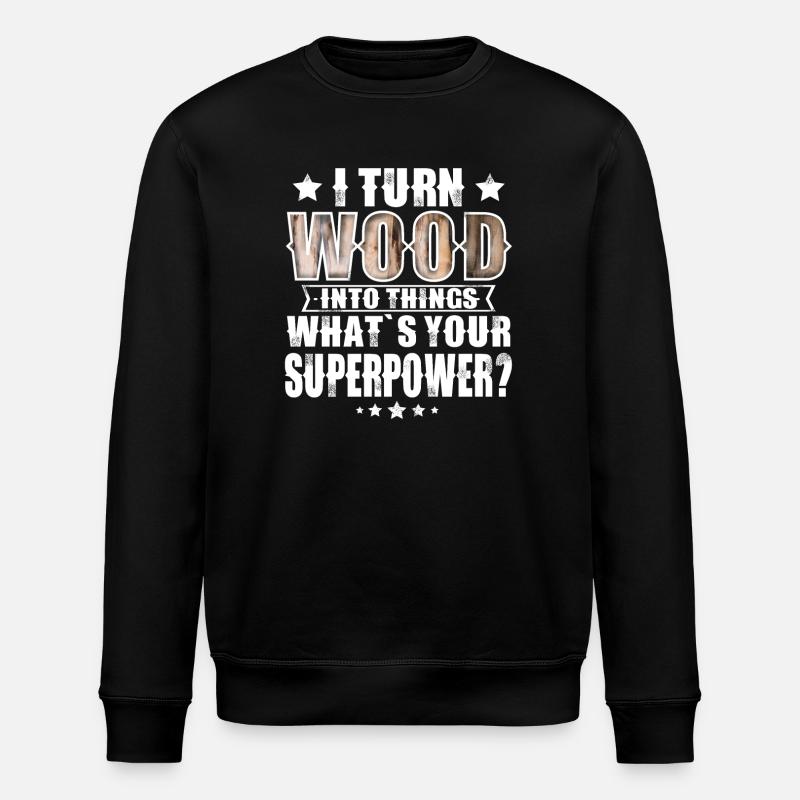 Holz - Stanley/Stella Unisex Bio-Sweatshirt ROLLER - Schwarz