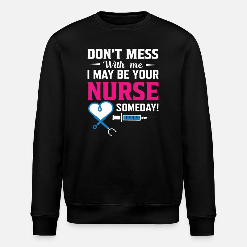 Nurse - Stanley/Stella ROLLER Unisex Organic Sweatshirt - black