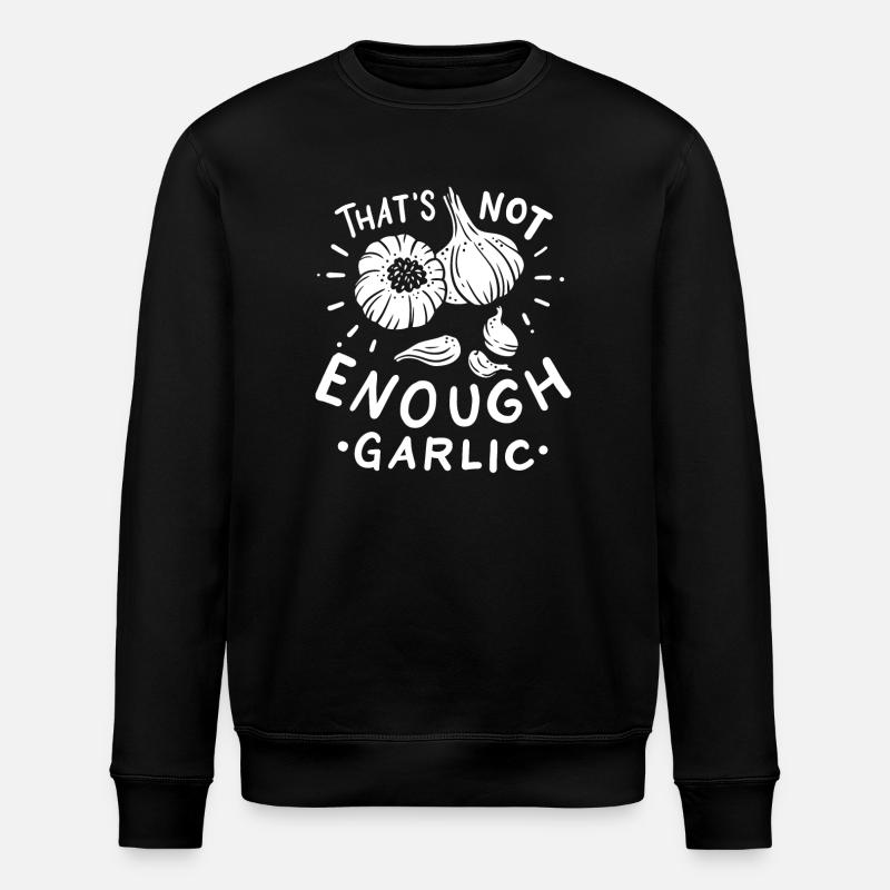 Knoblauch Knoblauchzehen - Stanley/Stella Unisex Bio-Sweatshirt ROLLER - Schwarz