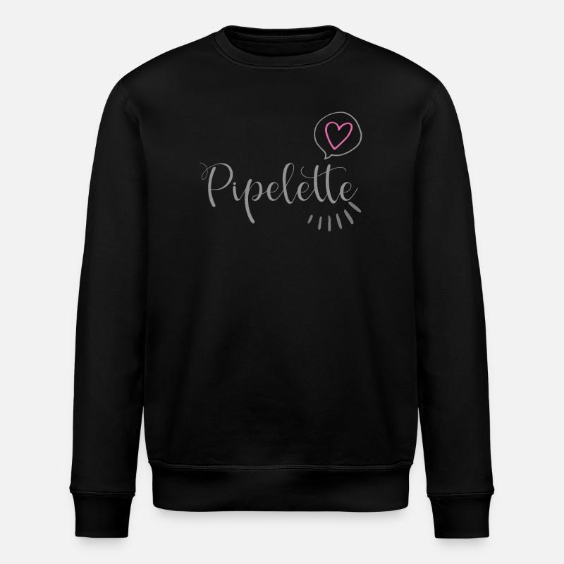 Pipelette Coeur Chic - Sweat bio ROLLER Stanley/Stella Unisexe - noir