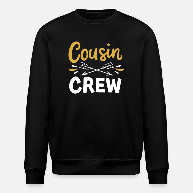 Cousin Crew - Stanley/Stella Unisex Bio-Sweatshirt ROLLER - Schwarz
