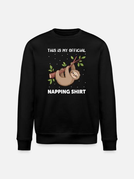 Sloth pajamas - Stanley/Stella ROLLER Unisex Organic Sweatshirt - black
