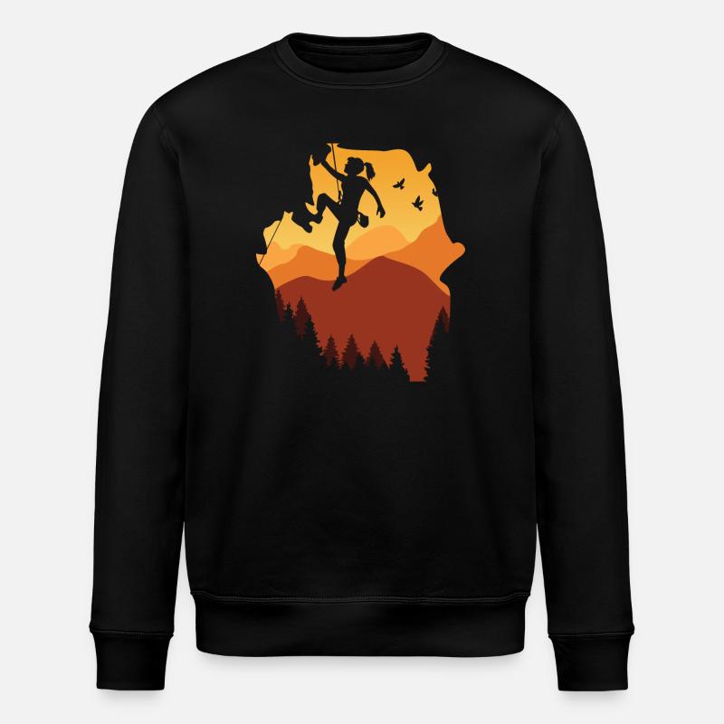 Aventure des Grimpeurs à Sunset Mountain - Sweat bio ROLLER Stanley/Stella Unisexe - noir