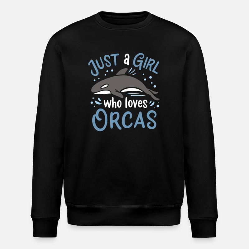 Orcas Orca-Liebhaber - Stanley/Stella Unisex Bio-Sweatshirt ROLLER - Schwarz