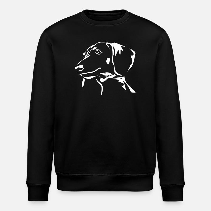 Dachshund Head "Black Edition - Stanley/Stella ROLLER Unisex Organic Sweatshirt - black