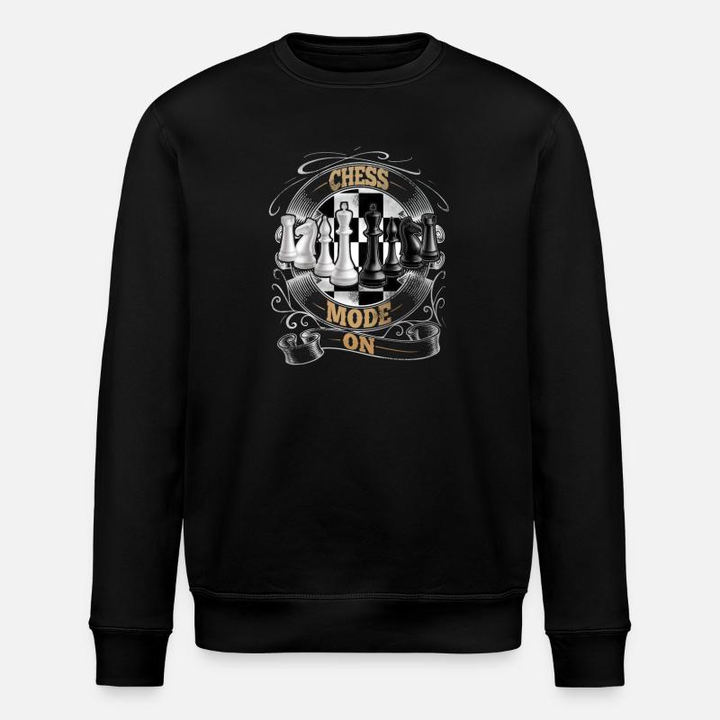 Schach - Stanley/Stella Unisex Bio-Sweatshirt ROLLER - Schwarz