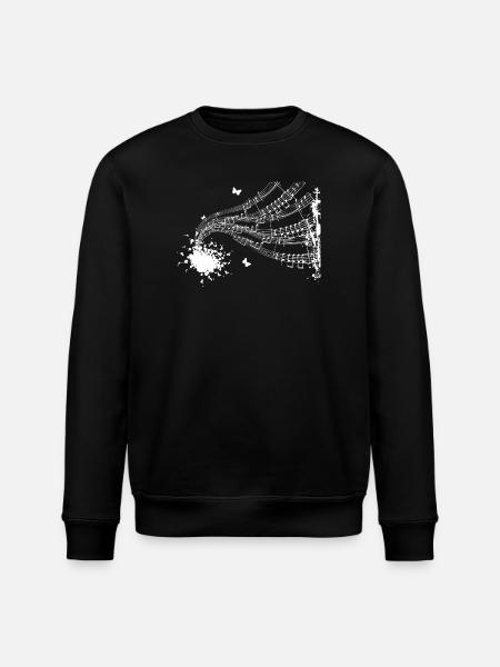 Floating Score Symphony - Stanley/Stella ROLLER Unisex Organic Sweatshirt - black