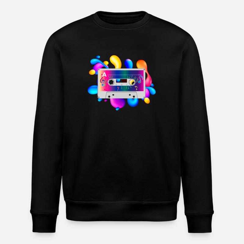 Cassette - Stanley/Stella ROLLER Unisex Organic Sweatshirt - black