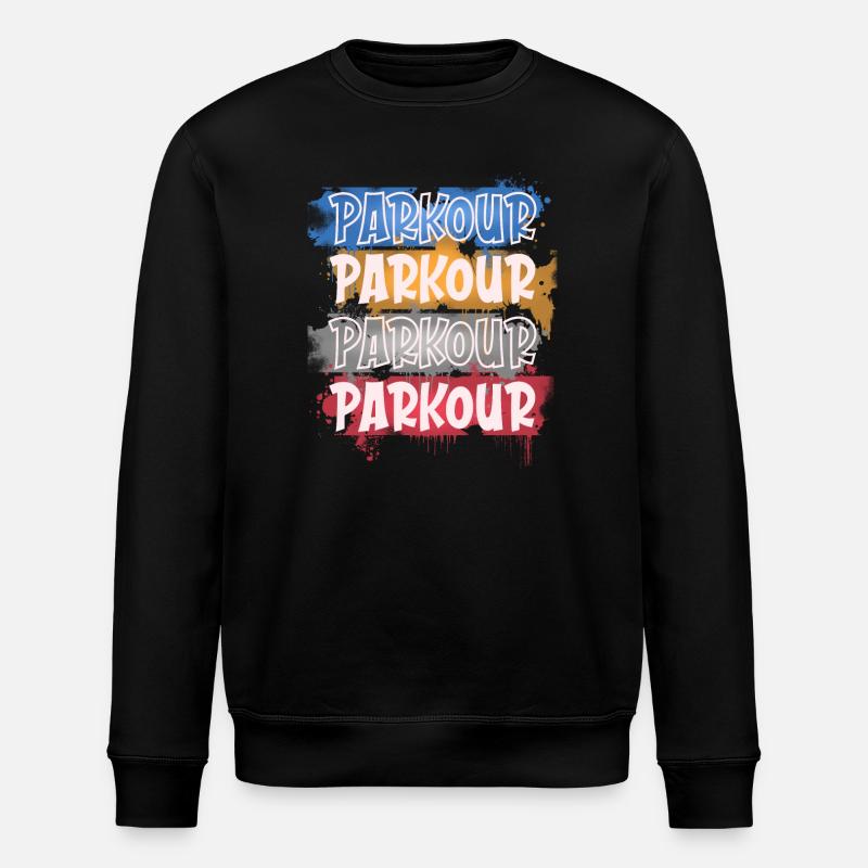 Parkour - Stanley/Stella Unisex Bio-Sweatshirt ROLLER - Schwarz