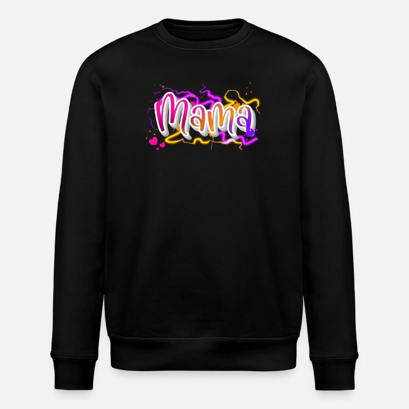 Mama - Stanley/Stella Unisex Bio-Sweatshirt ROLLER - Schwarz