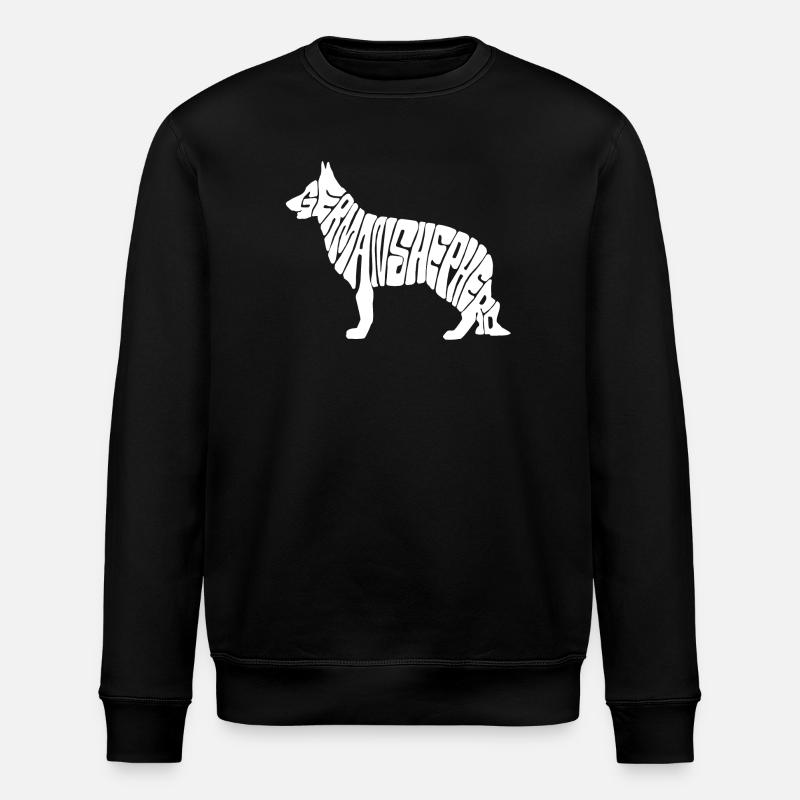 german shepherd - Stanley/Stella Unisex Bio-Sweatshirt ROLLER - Schwarz