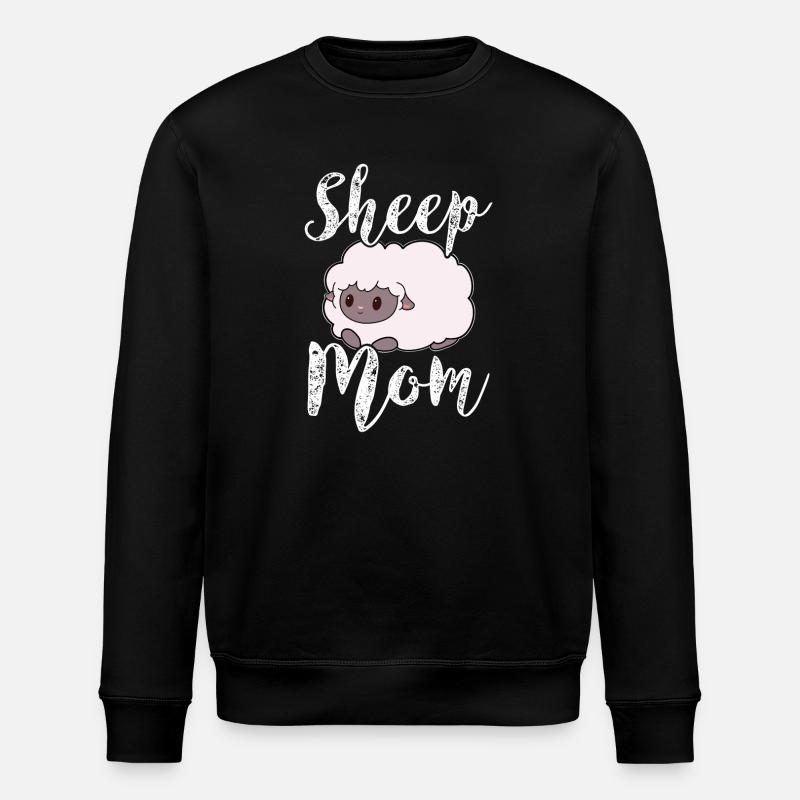 Schaf Schafe Mama Mutter - Stanley/Stella Unisex Bio-Sweatshirt ROLLER - Schwarz