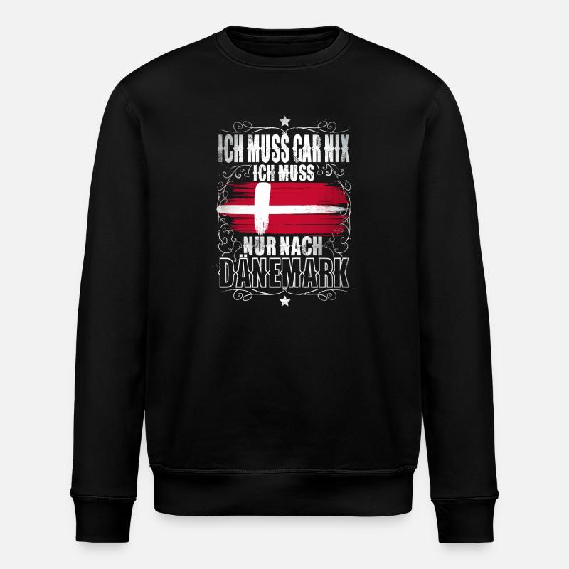 Dänemark - Stanley/Stella Unisex Bio-Sweatshirt ROLLER - Schwarz