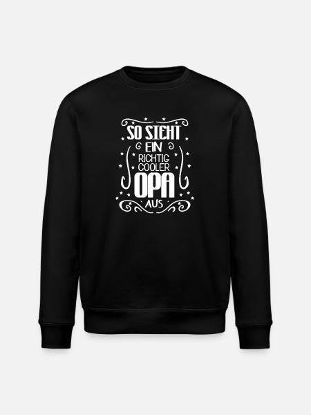 Cooler Opa - Stanley/Stella Unisex Bio-Sweatshirt ROLLER - Schwarz