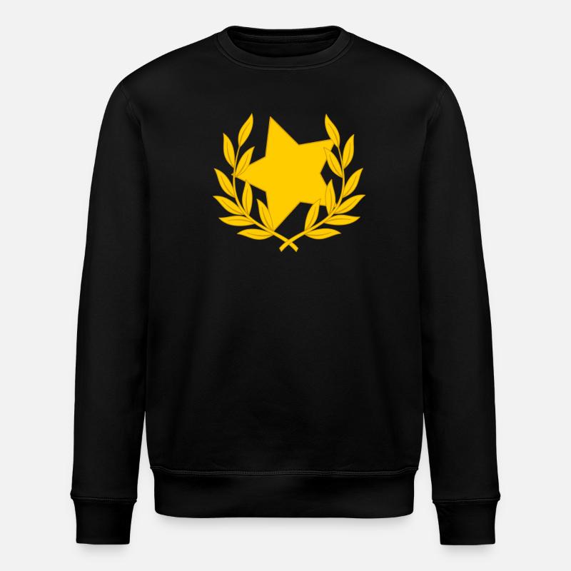 Laurel wreath star starlet congratulations - Stanley/Stella ROLLER Unisex Organic Sweatshirt - black