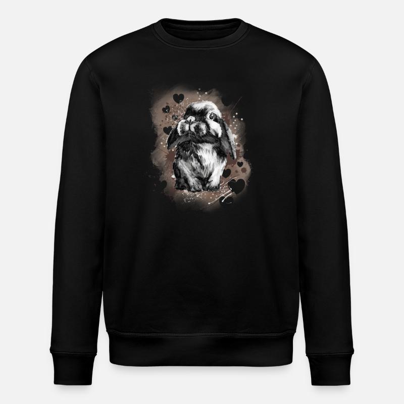 Lapin lapin - Sweat bio ROLLER Stanley/Stella Unisexe - noir