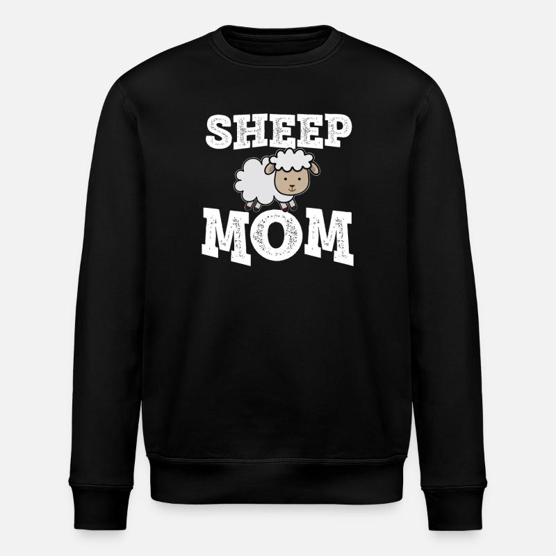 Sheep Mom - Stanley/Stella ROLLER Unisex Organic Sweatshirt - black