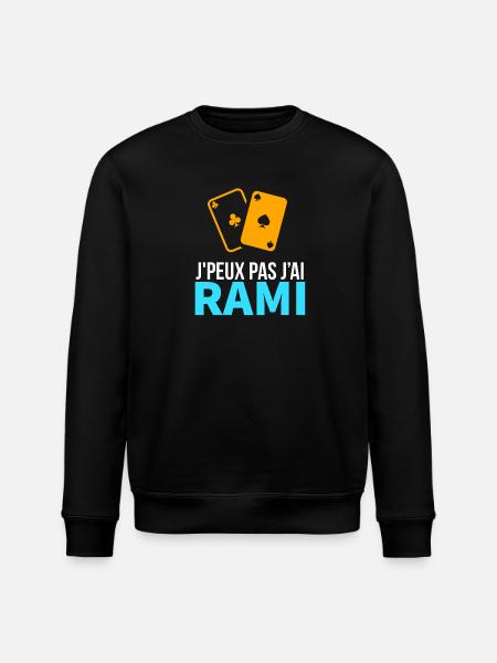 Card game Le Rami - Stanley/Stella ROLLER Unisex Organic Sweatshirt - black