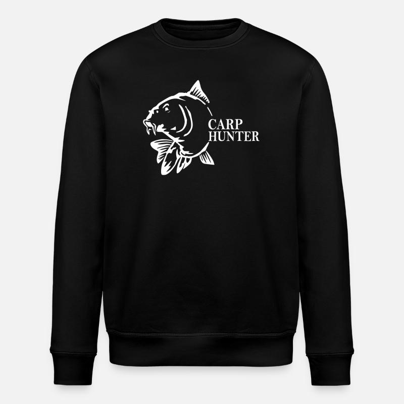 Carp Hunter - Stanley/Stella ROLLER Unisex Organic Sweatshirt - black