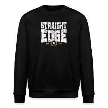 Marque Straight Edge Pour Straight Edger Life - Sweat bio ROLLER Stanley/Stella Unisexe - noir - Devant - Nik (191cm)