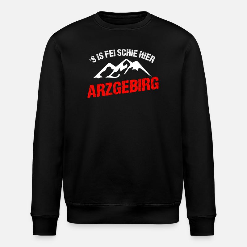 is fei schie hier - Stanley/Stella Unisex Bio-Sweatshirt ROLLER - Schwarz