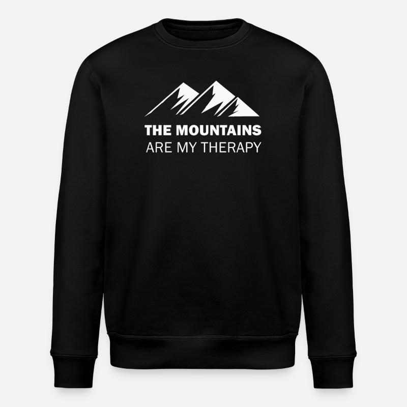 Mountain Mountains - Stanley/Stella ROLLER Unisex Organic Sweatshirt - black
