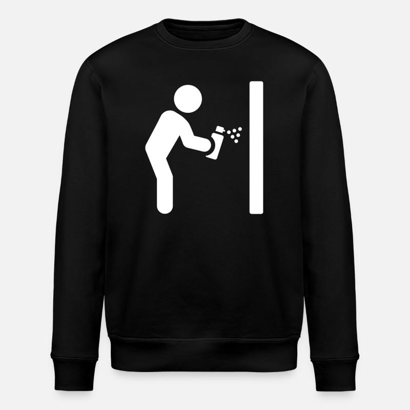 Graffiti Sprayer - Stanley/Stella ROLLER Unisex Organic Sweatshirt - black