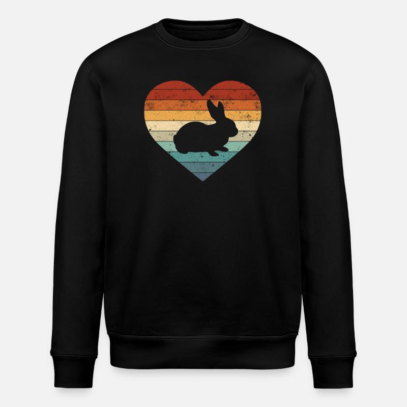 Rabbit - Stanley/Stella ROLLER Unisex Organic Sweatshirt - black