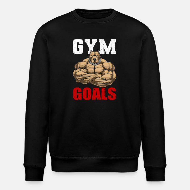 Gym Goals - Stanley/Stella Unisex Bio-Sweatshirt ROLLER - Schwarz