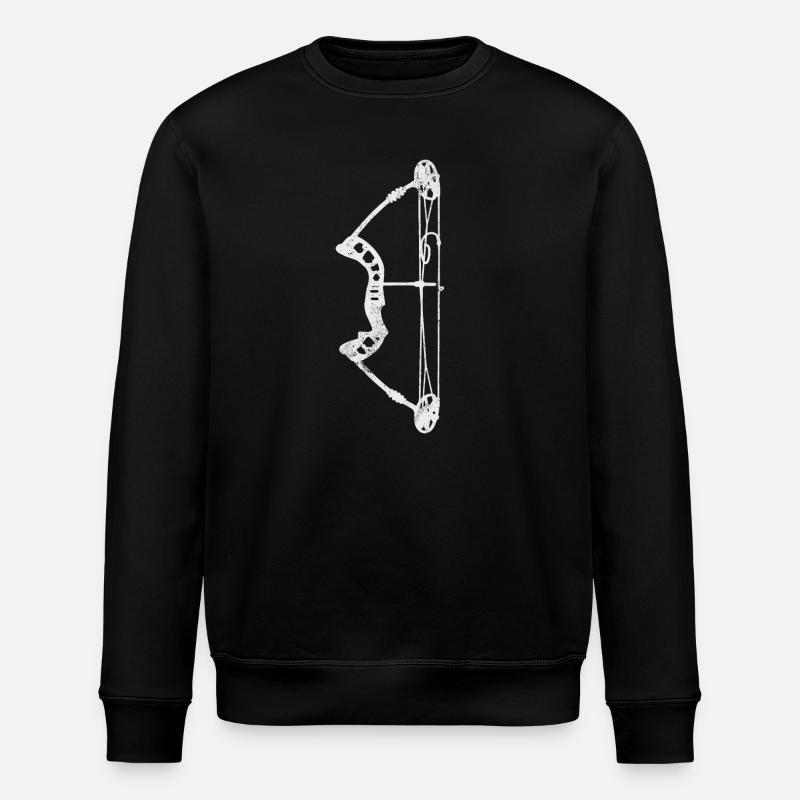 Bogenschießen Bogen Bogenschütze - Stanley/Stella Unisex Bio-Sweatshirt ROLLER - Schwarz