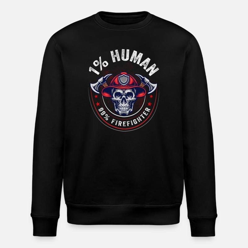 Feuerwehrmann - Stanley/Stella Unisex Bio-Sweatshirt ROLLER - Schwarz