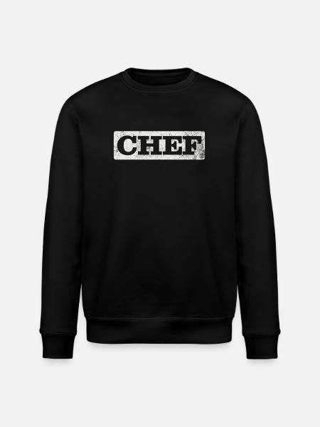 Chef Cook Hobby Chef - Stanley/Stella ROLLER Unisex Organic Sweatshirt - black