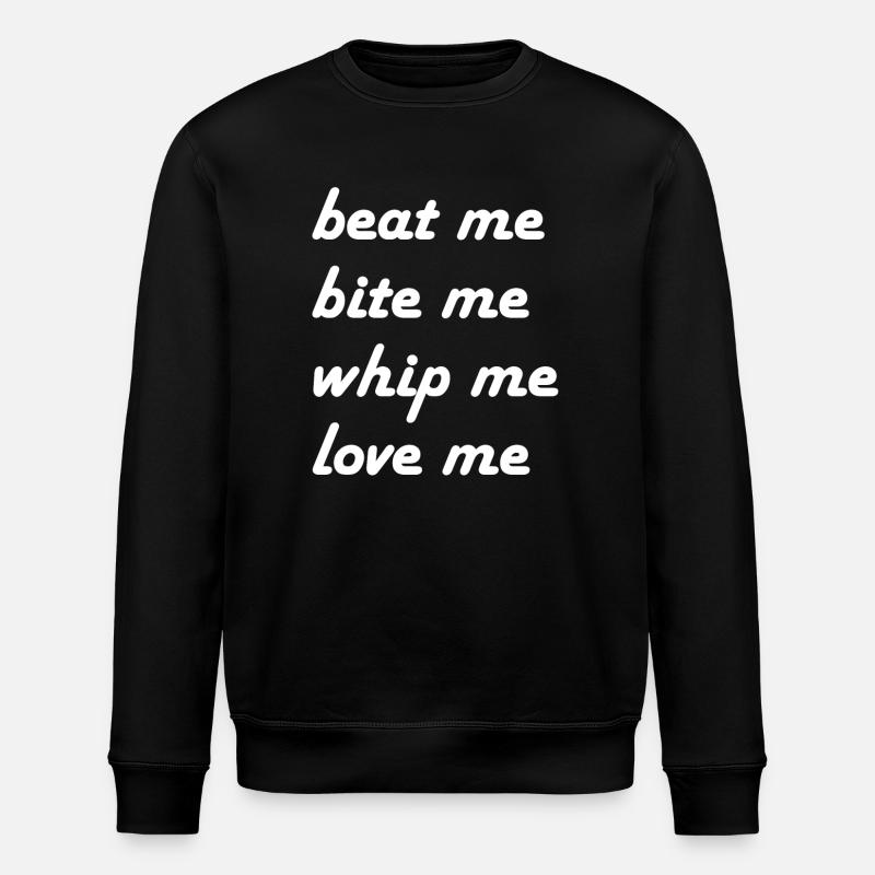 beat me me whip me - Sweat bio ROLLER Stanley/Stella Unisexe - noir