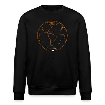 EARTH02 - Stanley/Stella Unisex Bio-Sweatshirt ROLLER - Schwarz - Vorne - Nik (191cm)