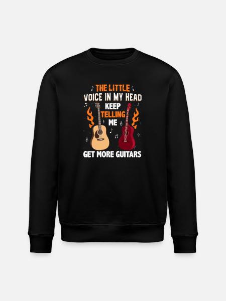 Guitarist Guitar Player Guitar - Stanley/Stella ROLLER Unisex Organic Sweatshirt - black