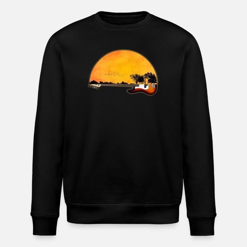 guitare nature - Sweat bio ROLLER Stanley/Stella Unisexe - noir