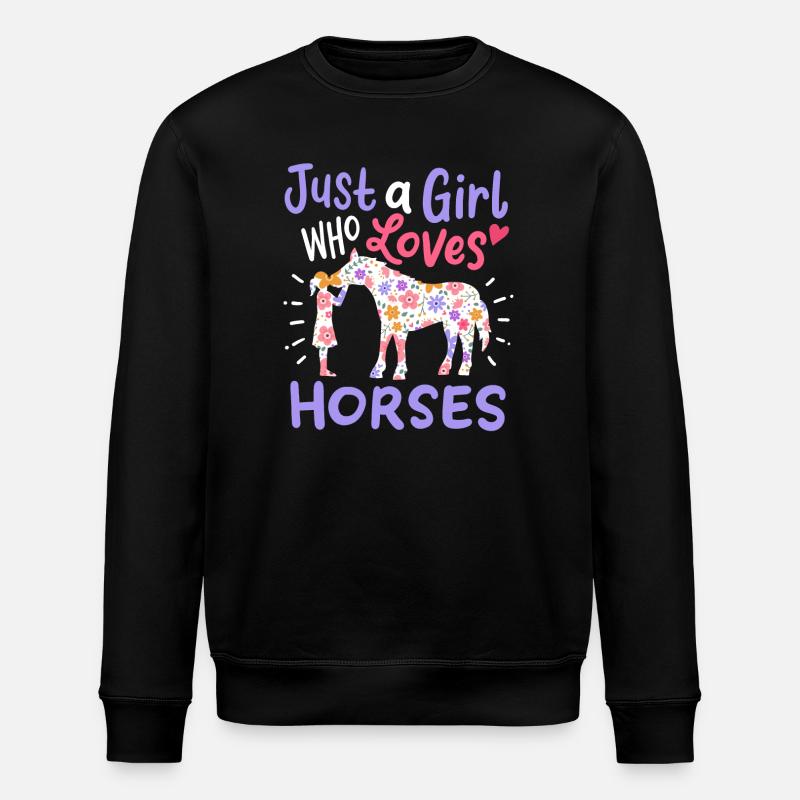 Chevaux Amateurs de chevaux - Sweat bio ROLLER Stanley/Stella Unisexe - noir