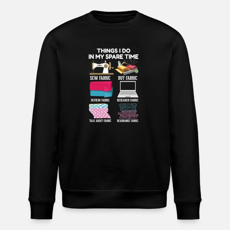 Nähen - Stanley/Stella Unisex Bio-Sweatshirt ROLLER - Schwarz