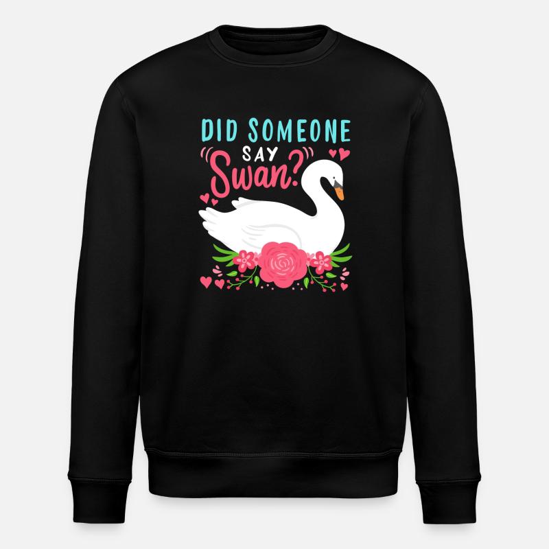 Cygnes Oiseaux d’eau Cygne - Sweat bio ROLLER Stanley/Stella Unisexe - noir