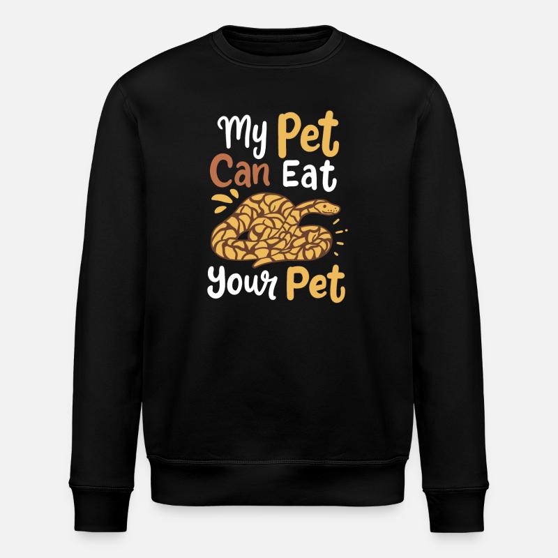 Python Schlangen Schlangenbesitzer - Stanley/Stella Unisex Bio-Sweatshirt ROLLER - Schwarz